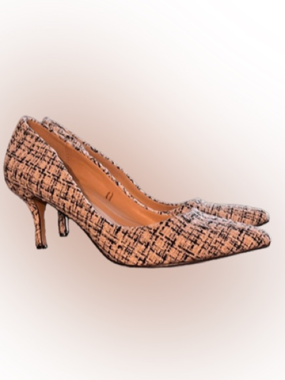 Charles By Charles David Tweed Plaid Heels 7M